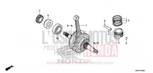 VILEBREQUIN/PISTON (XR/XL125LEK) XR125LEKJ de 2018
